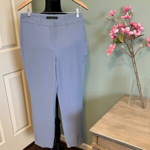 White House Black Market Cropped Tailored Trousers in Light Blue